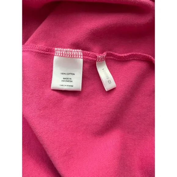 New York & Company Pink Sleeveless Dress Size M Knee Length Cotton Casual - Picture 5 of 6